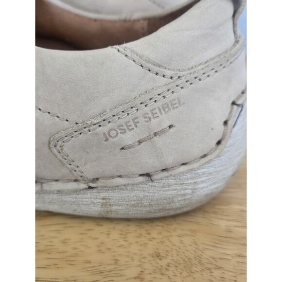 Josef Seibel Fergey 56 Women's Size 41 (10-10.5 US) Cream Soft Leather Sneaker - Picture 7 of 8